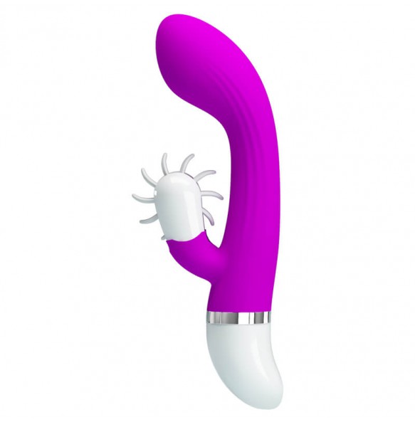 PRETTY LOVE - Flywheel Tongue Clitoral Vibrator Wand Masturbator (Battery - Purple)